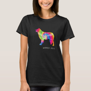 Camiseta Borda Collie Cute Puppy Pet Dog Proprietário Hippy