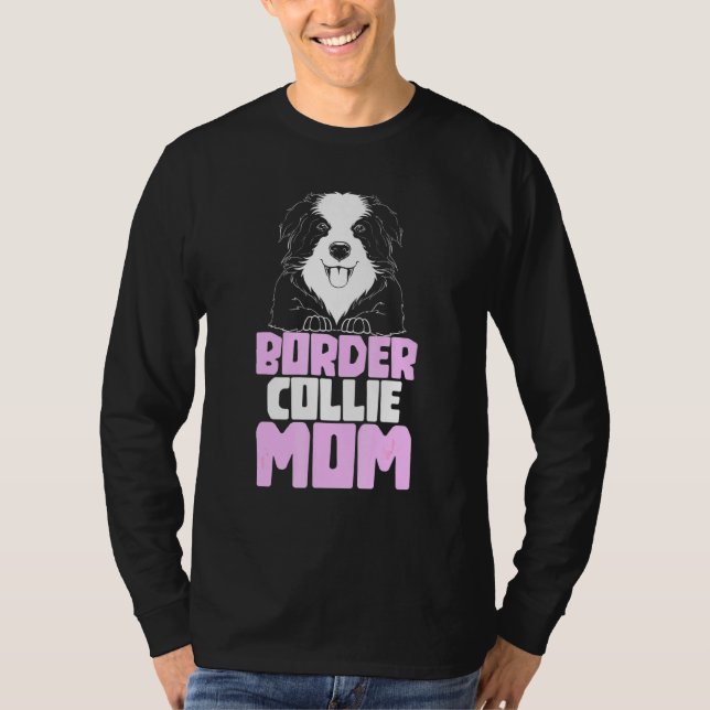 Camiseta Borda Collie Mãe Borda Cachorro Collie (Frente)