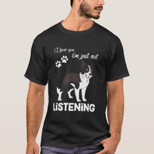 Camiseta Borda Collie, ouvi você não ouvir