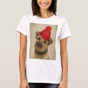 Camiseta Borda com capacete vermelho