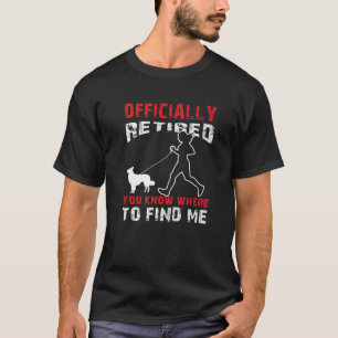 Camiseta Borda Corrida aposentada Collie Dog Walker Jogger