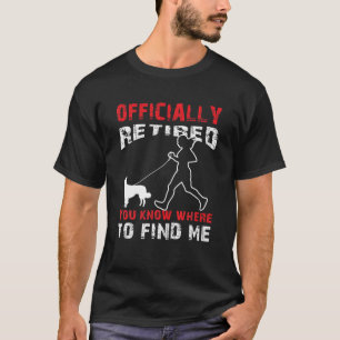 Camiseta Borda Corrida aposentada Collie Dog Walker Jogger