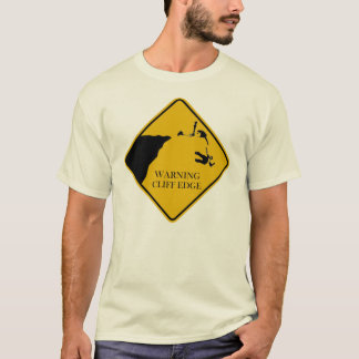 Camiseta Borda de advertência do penhasco