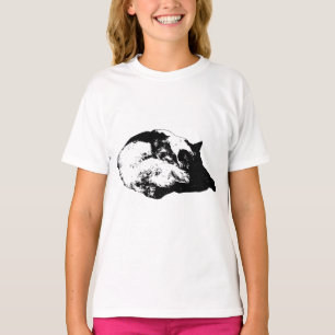 Camiseta borda de ondulação nítida