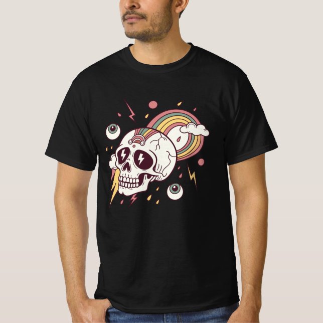 Camiseta Borda Eterna - Arte de Fusão Crônica" (Frente)