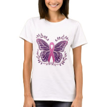 Borda Floral da Borboleta de Sensibilização do Can