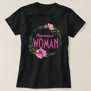 Camiseta Borda Floral - Mulher Fenomenal