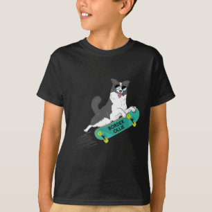 Camiseta Borda Ollie Piadas Engraçadas Pun Jokes Cão Skate