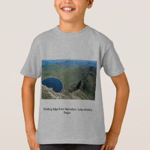 Camiseta Borda Striding de Helvellyn, distrito do lago,