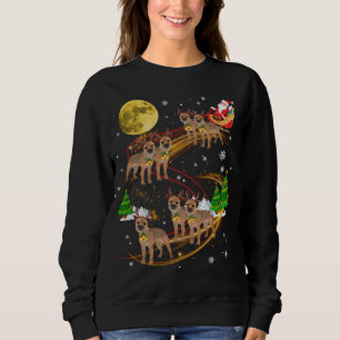 Camiseta Borda Terrier Reindeer Papais noeis de Marinheiro