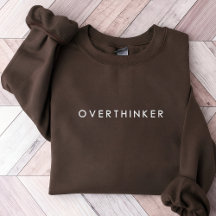 Camiseta Bordada Overthinker, Presente de Autocuid