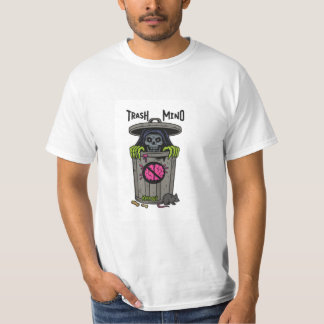 Camiseta bordada Trash Mind – Camiseta de caveira
