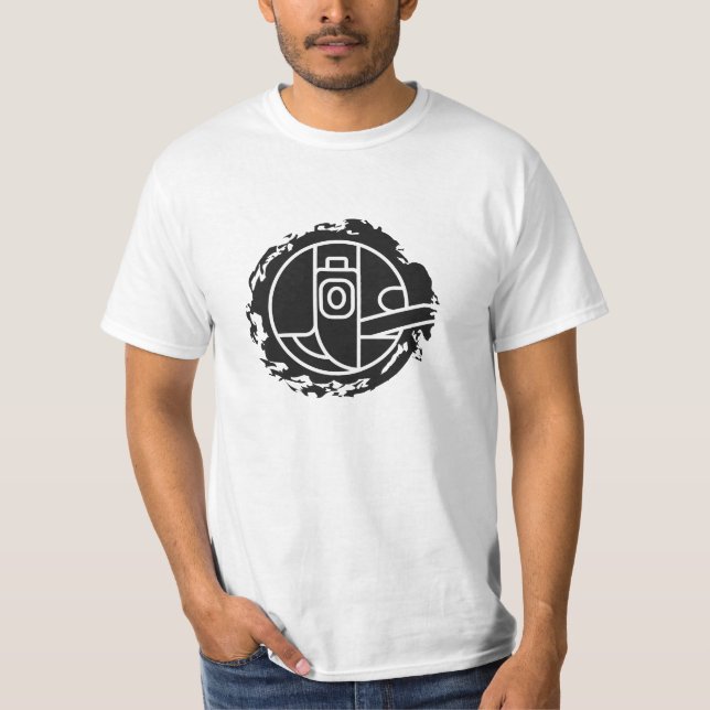 Camiseta Bordado de caixa de bobina (Frente)