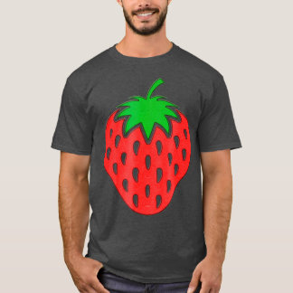 Camiseta Bordado de Morango é legal e bonito