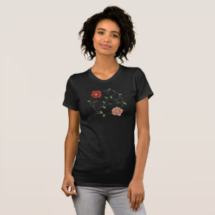 Camiseta Bordado Flor Eterna