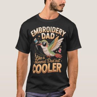 Camiseta Bordado Pai Como Um Pai Normal Mas