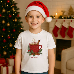 Camiseta Bordado russo Cacau de Natal com canela