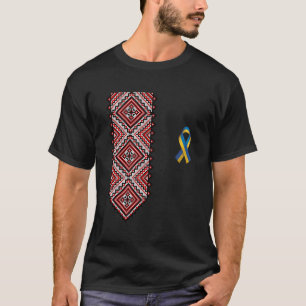 Camiseta Bordado Ucraniano Vyshyvanka Para Apoio Livre U