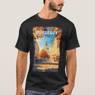 Camiseta Bordeaux France Vineyard Viagem Art Vintage