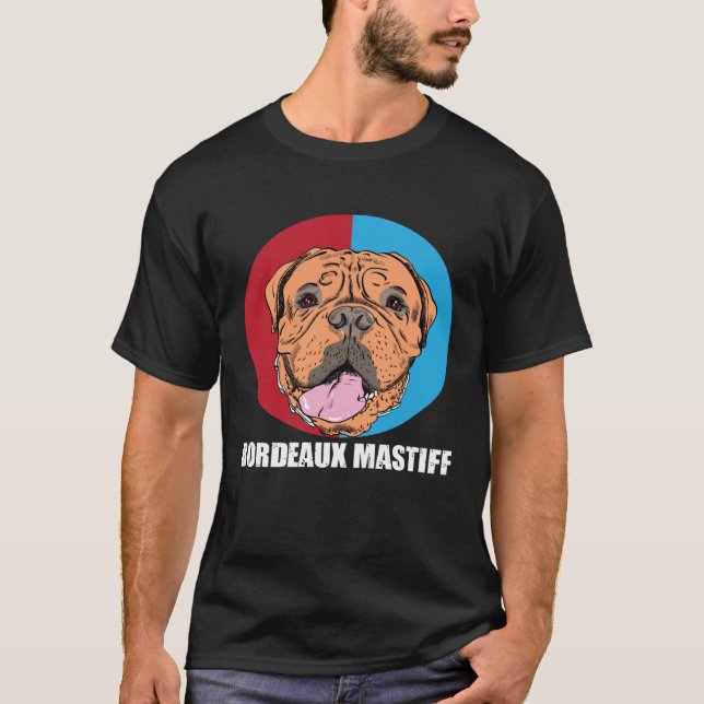 Camiseta Bordeaux Mastiff Dogs Love (Frente)