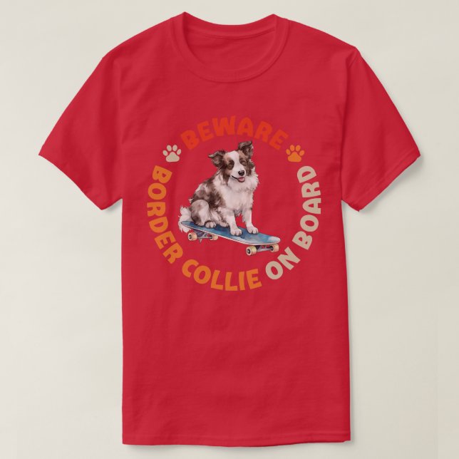 Camiseta Border Collie (Frente do Design)