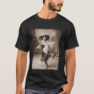Camiseta Border Collie Cachorro Caubói Bobo