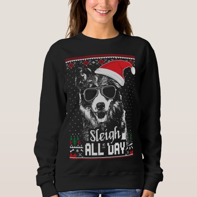 Camiseta Border Collie Christmas (Frente)