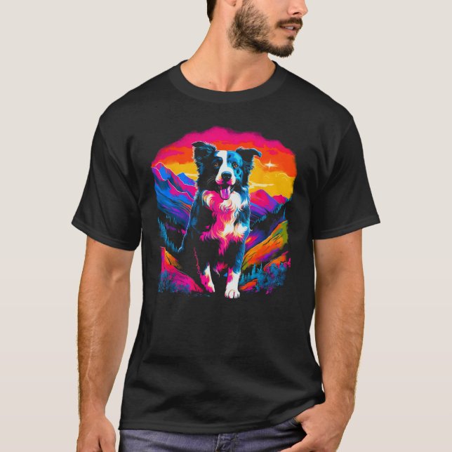 Camiseta Border Collie Dog Artist (Frente)