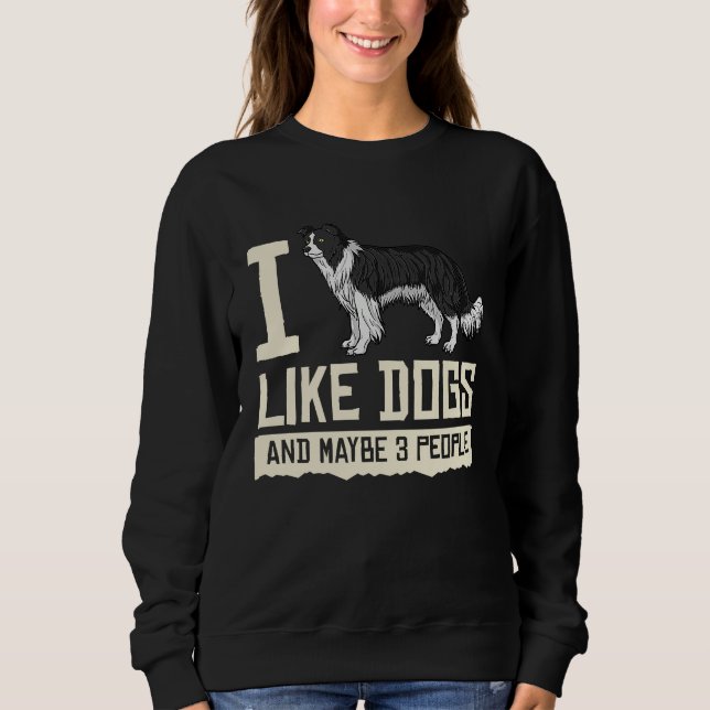 Camiseta Border Collie Dog Puppies Owner Lover 1 (Frente)