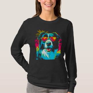 Camiseta Border Collie Dog Sunglasses