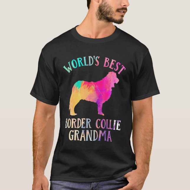 Camiseta Border Collie Dog  Worldu2019s Best Border Collie  (Frente)