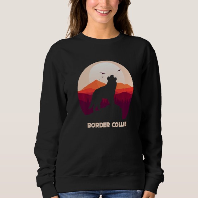 Camiseta Border Collie e Montanha Premium (Frente)
