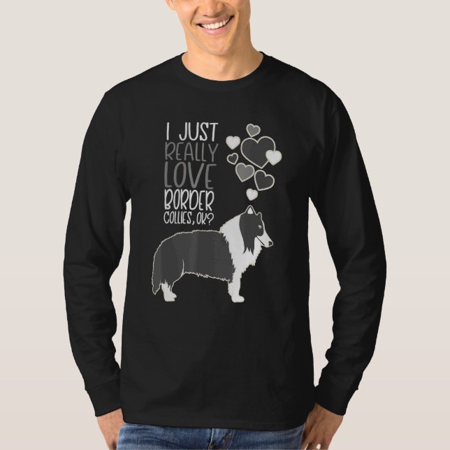 Camiseta Border Collie - Eu Adoro Collies Fronteiriços (Frente)