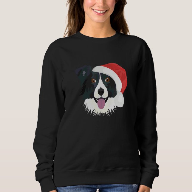 Camiseta Border Collie Feliz Natal (Frente)