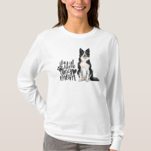 Camiseta Border Collie - Fique Em Casa Cachorro Mãe