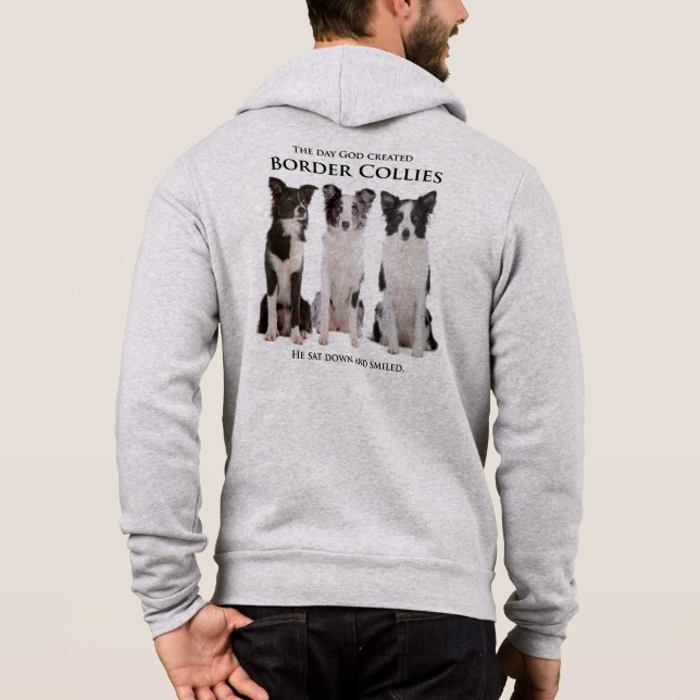 Camiseta Border Collie Hoodie (Verso)
