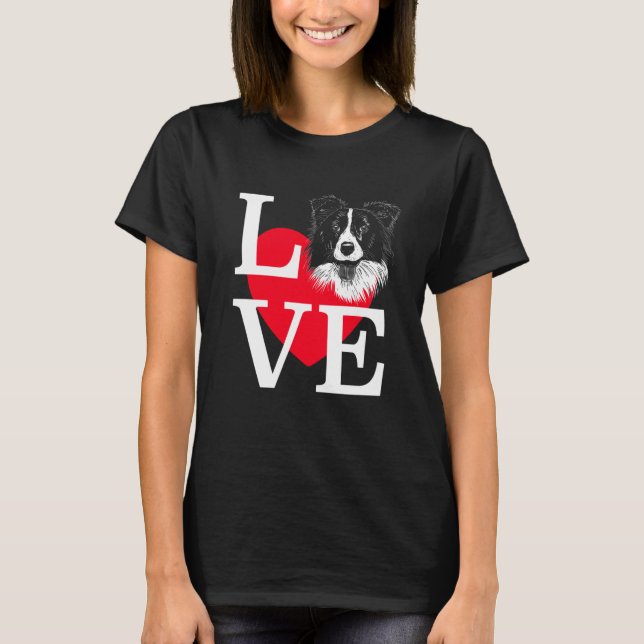 Camiseta Border Collie Love Cole (Frente)