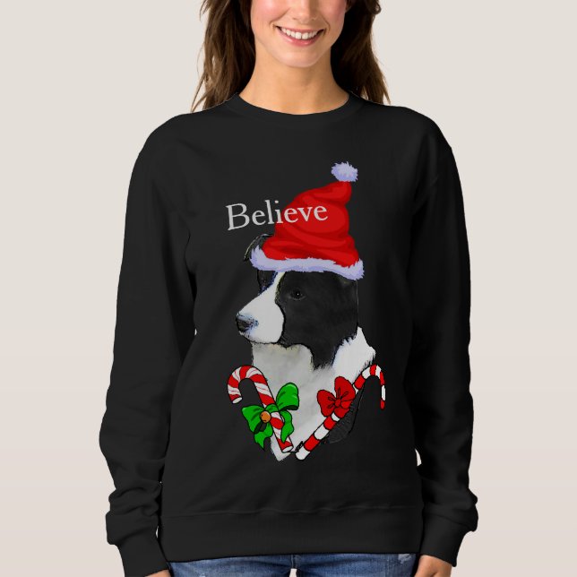 Camiseta Border Collie Natal Alegre (Frente)