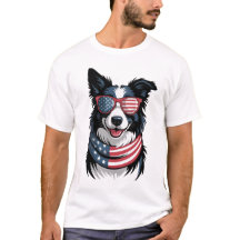 Border Collie Patriótico