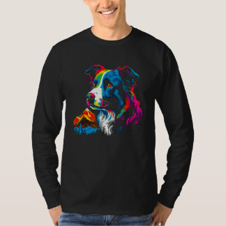 Camiseta Border Collie Pop Art