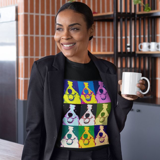 Camiseta Border Collie Pop Art Women (Criador carregado)