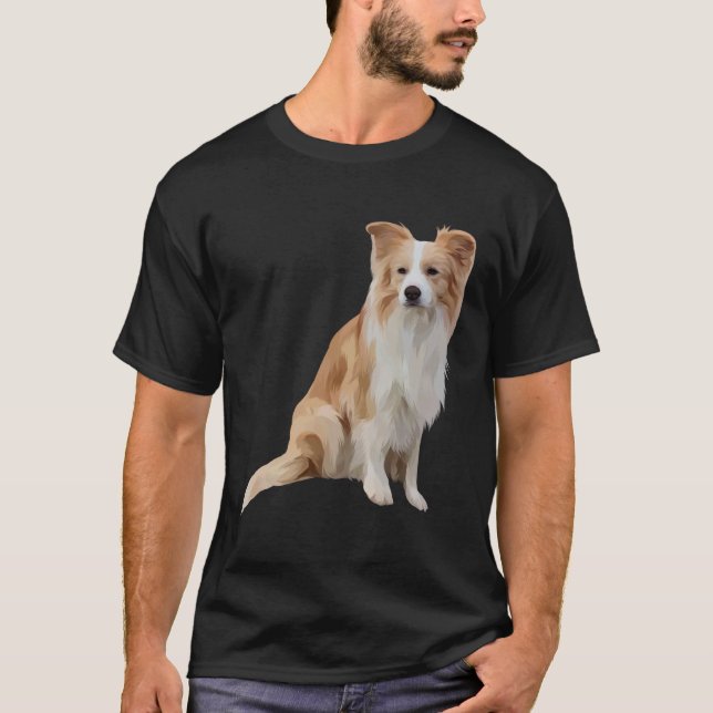 Camiseta Border Collie Red (Frente)