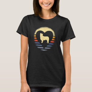 Camiseta Border Collie Vintage Heart Engraçado Border Colli