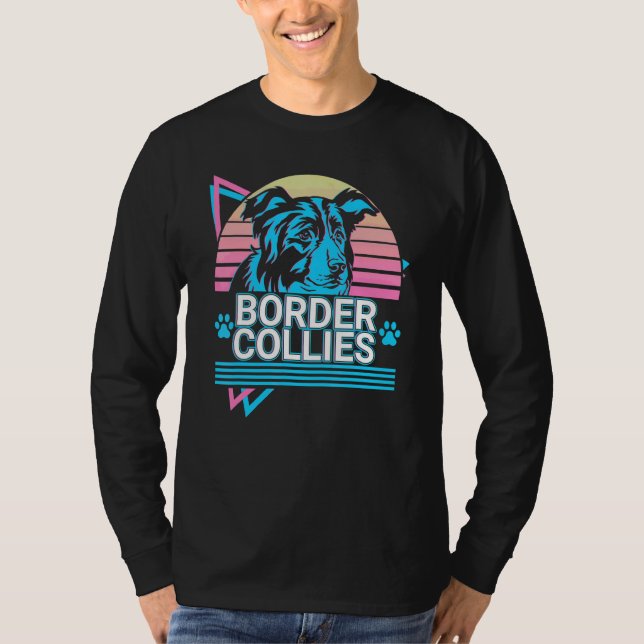 Camiseta Border Collies Retro (Frente)