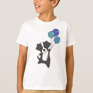 Camiseta Bordercollie Dog Voa Com Balões Animais Doce