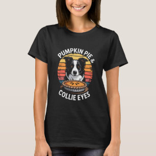 Camiseta Bordercollie Folhas de Outono Colheita Colorida Ca