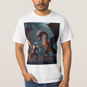 Camiseta Bordo do Inferno: Cavaleiro Enfrenta a Besta