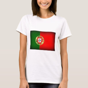 Camiseta Bordo Negro de Bandeira Portugal