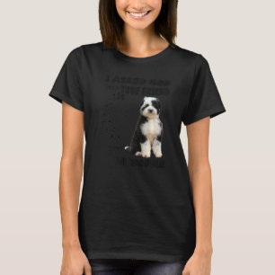 Camiseta Bordoodle Cote Mãe Pai Impressão Cute Border Colli