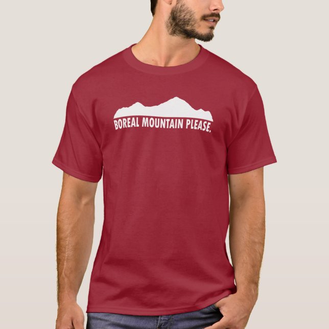 Camiseta Boreal Mountain California, por favor (Frente)
